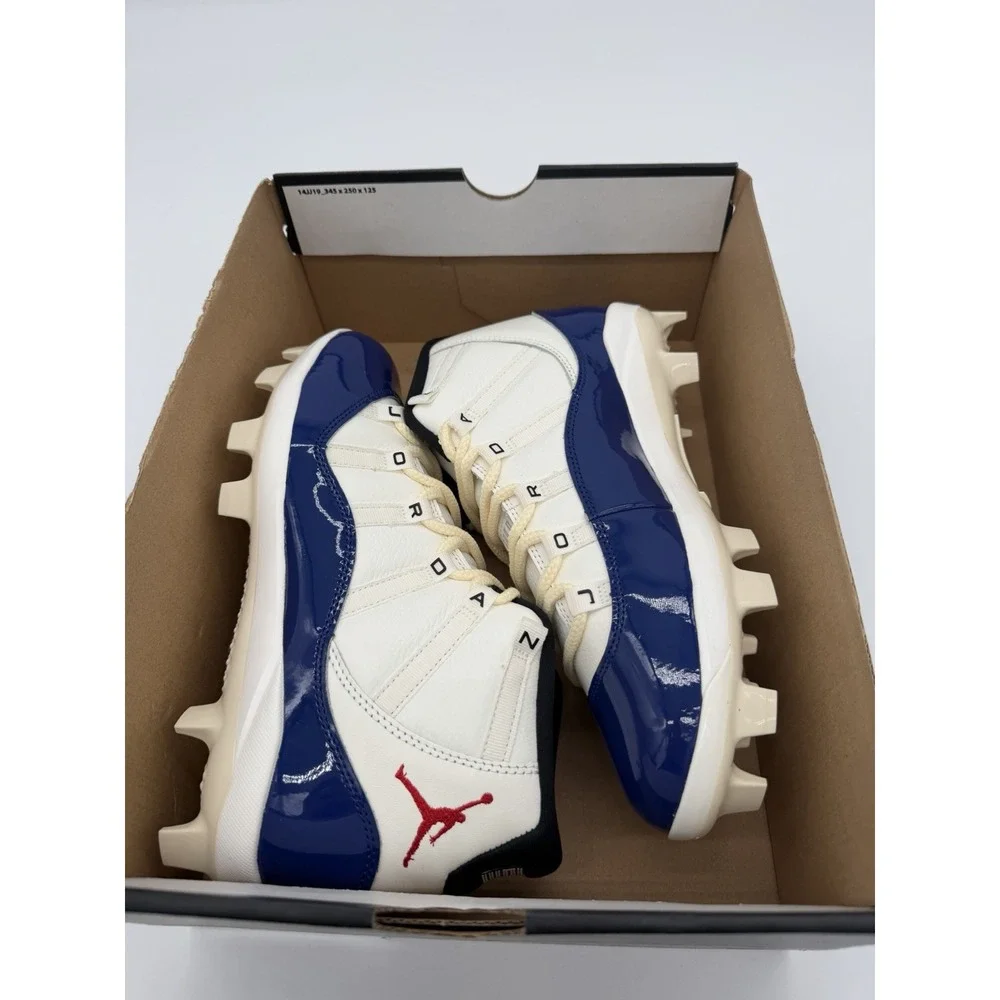 Size 9.5 - Nike Air Jordan 11 Retro MCS Rare Air Baseball HM7326-100 No Box Lid